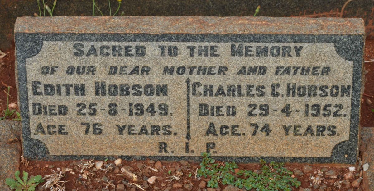 HOBSON Charles C. -1952 &amp; Edith -1949