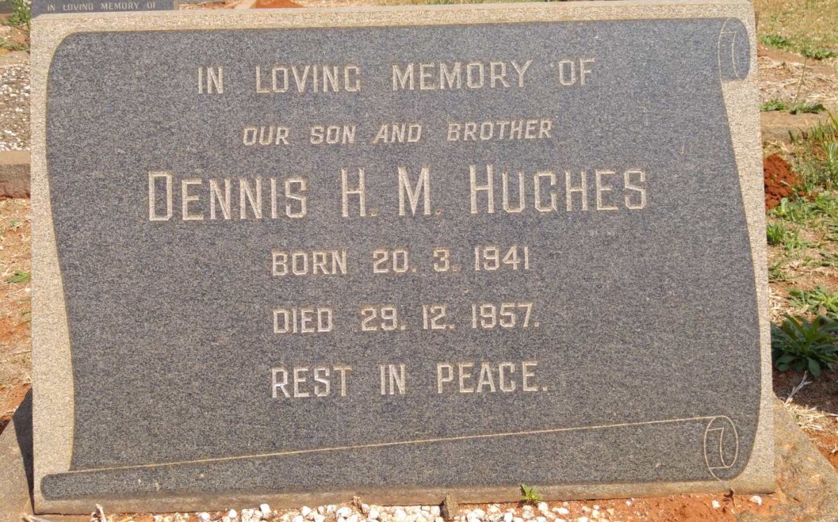 HUGHES Dennis H.M. 1941-1957
