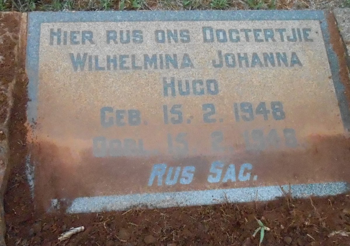 HUGO Wilhelmina Johanna 1948-1948