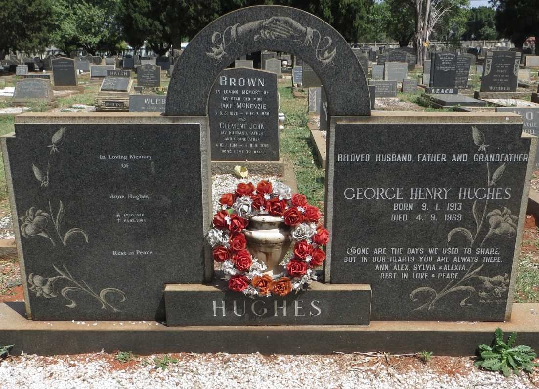 HUGHES George Henry 1913-1969 &amp; Anne 1910-1994