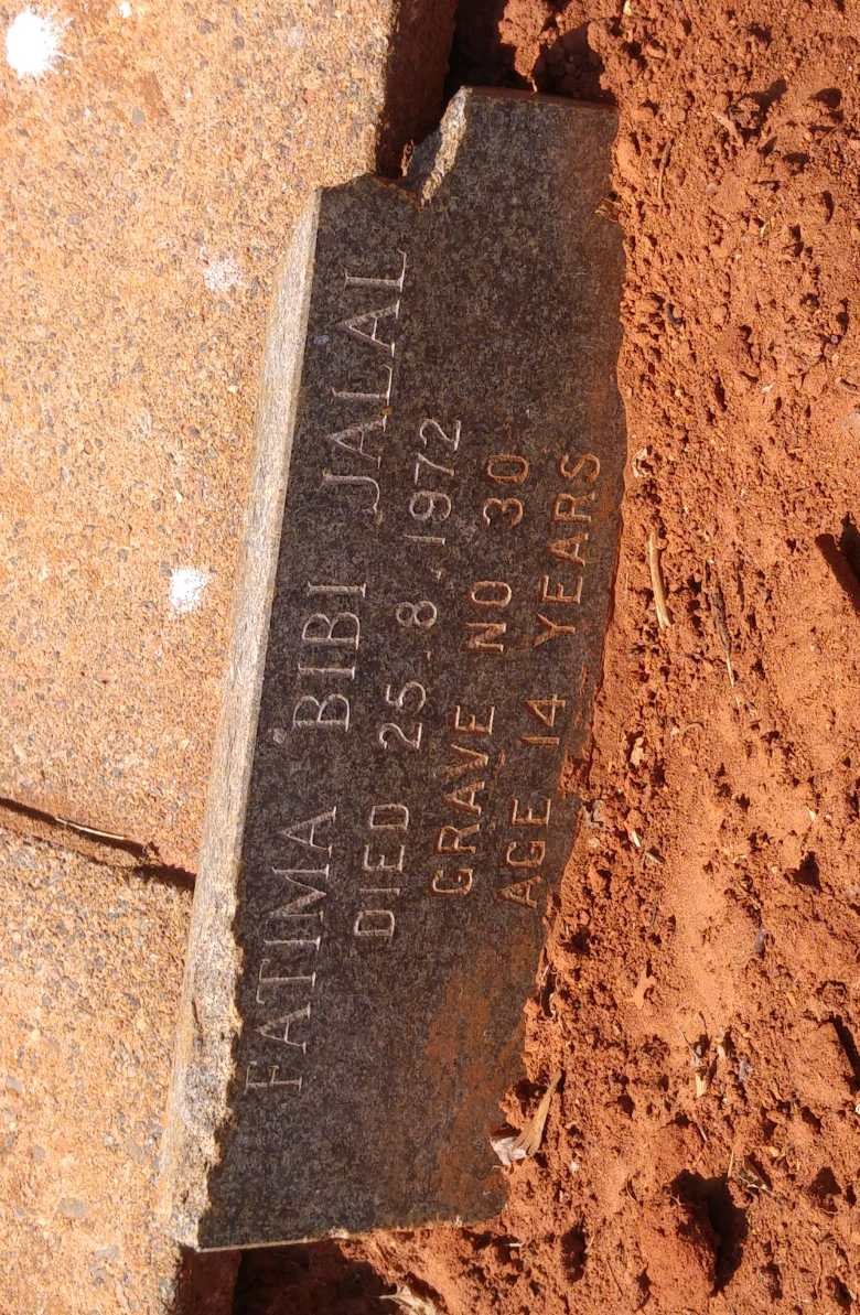 JALAL Fatima Bibi -1972