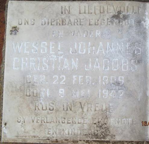 JACOBS Wessel Johannes Christian 1909-1942