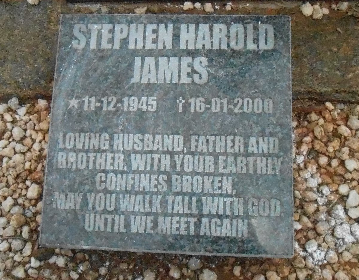 JAMES Stephen Harold 1945-2000