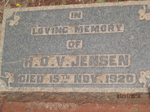 JENSEN H.O.V. -1920