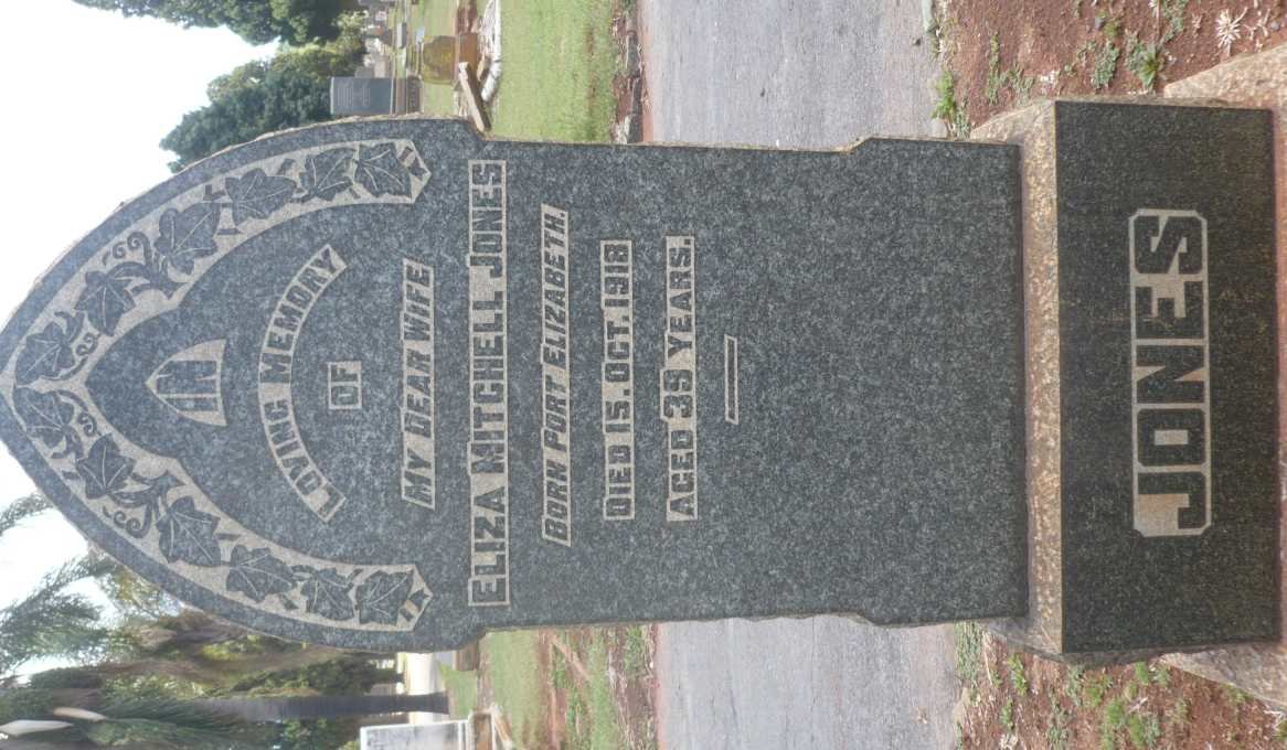 JONES Eliza Mitchell -1918