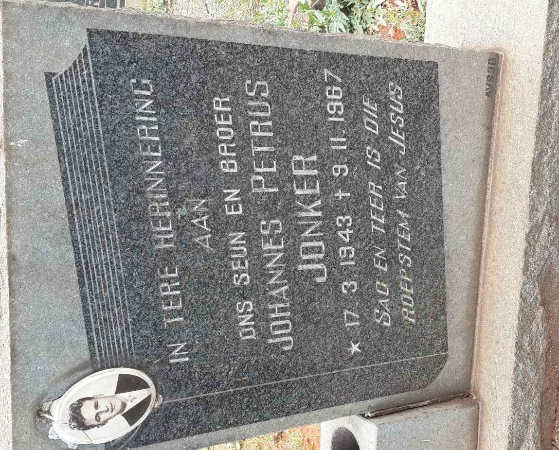 JONKER Johannes Petrus 1943-1967