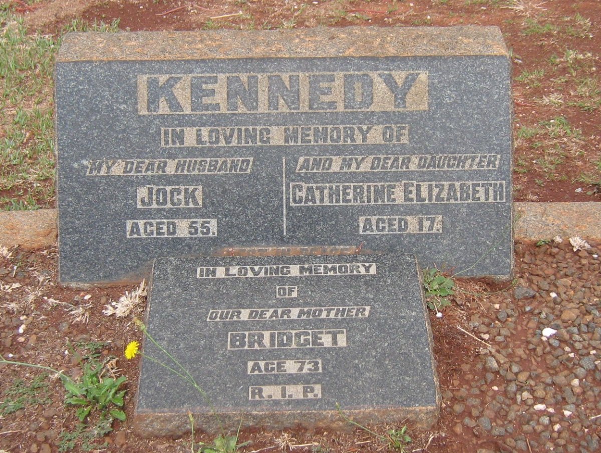 KENNEDY Jock &amp; Bridget :: KENNEDY Catherine Elizabeth