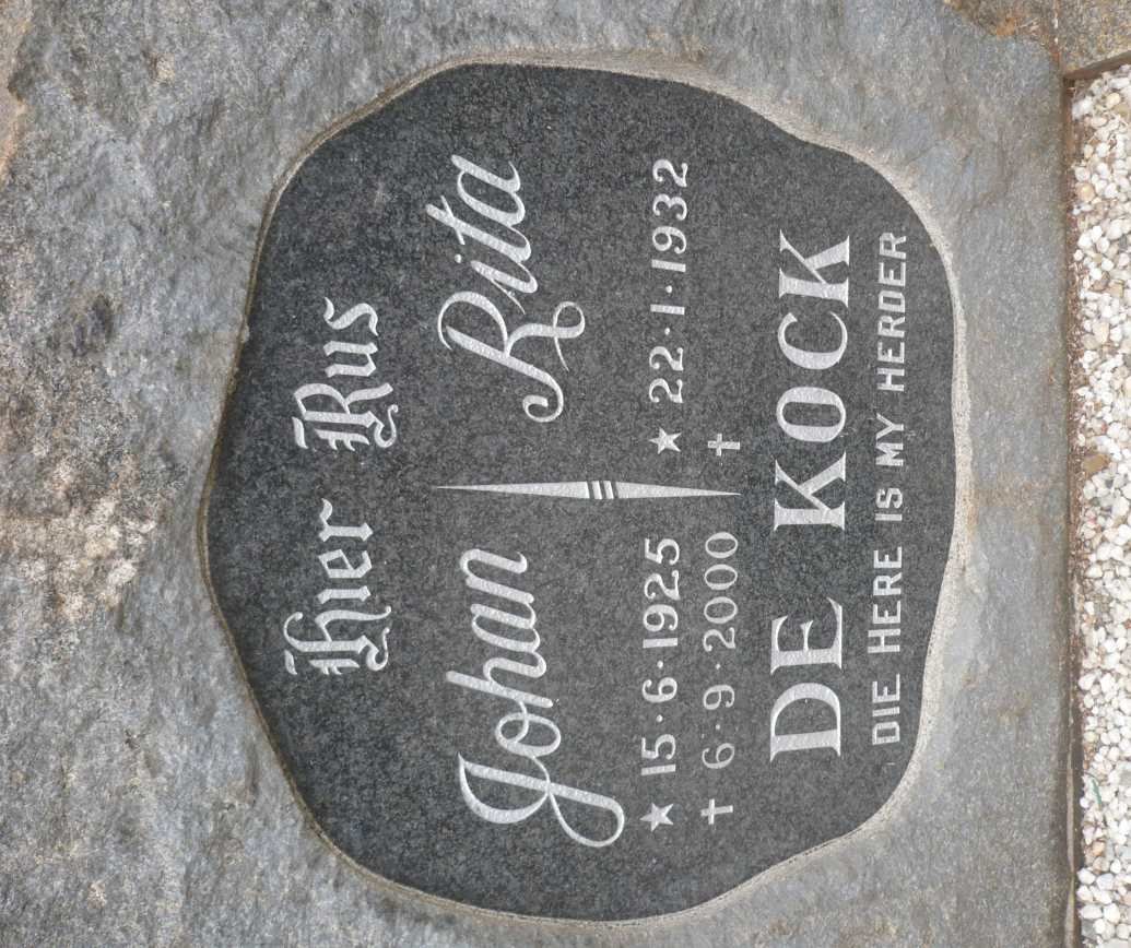 KOCK Johan, de 1925-2000 &amp; Rita 1932-