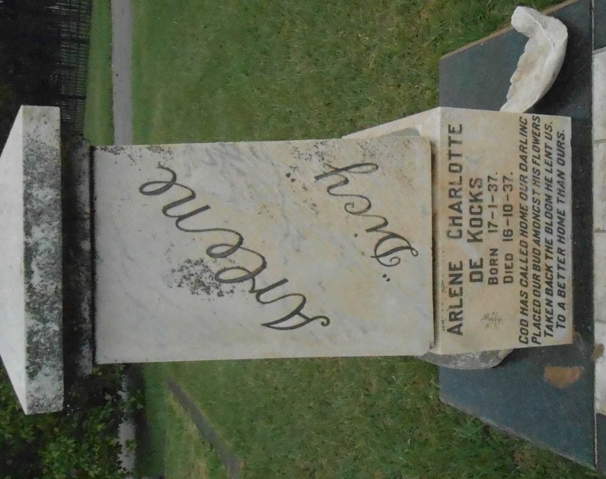 KOCKS Arlene Charlotte, de 1937-1937
