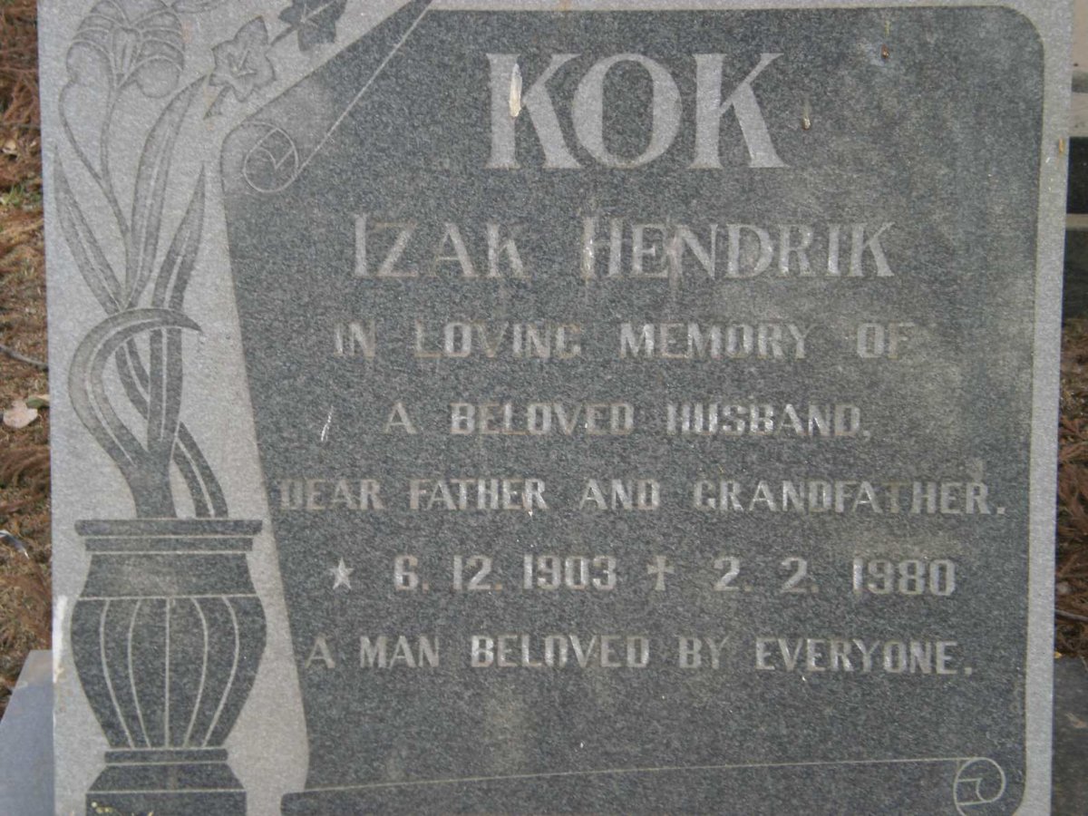 KOK Izak Hendrik 1903-1980