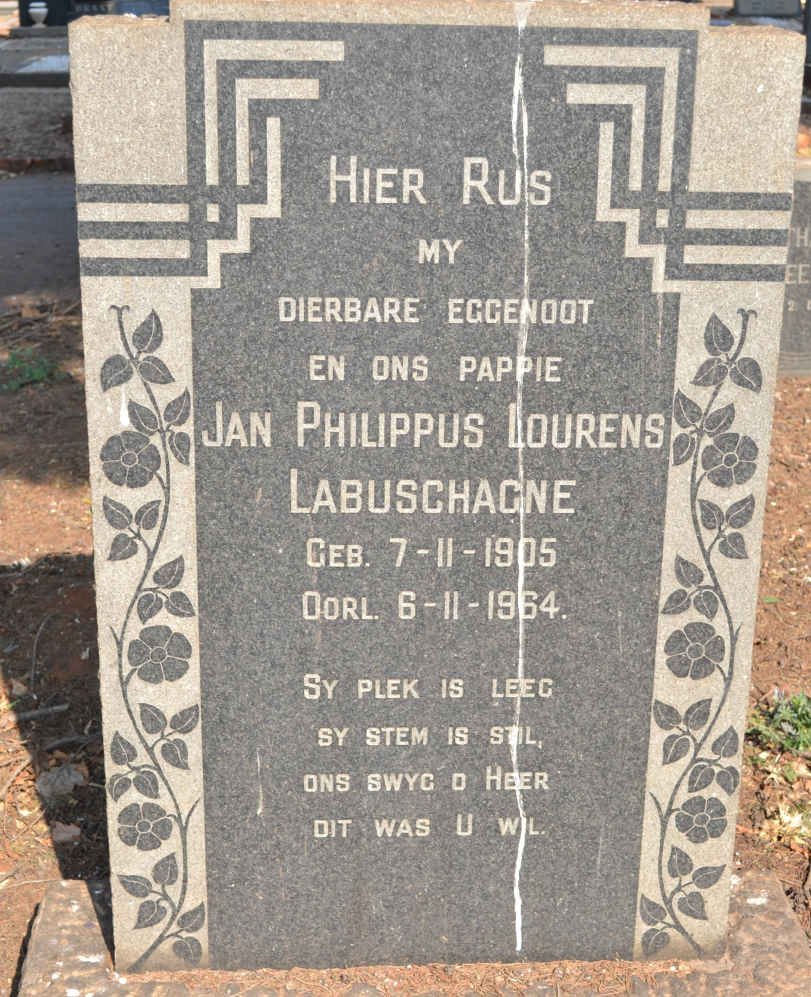 LABUSCHAGNE Jan Philippus Lourens 1905-1964