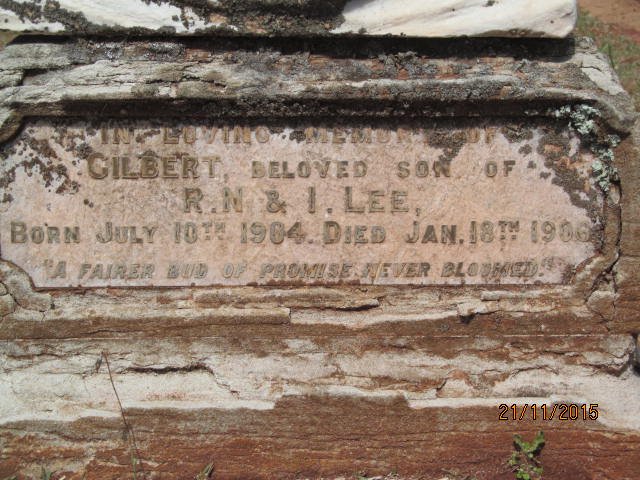 LEE Gilbert 1904-1906