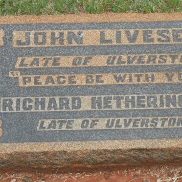 LIVESEY John :: HETHERINGTON Richard