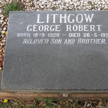 LITHGOW George Robert 1920-1998