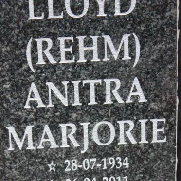 LLOYD Anitra Marjorie nee REHM 1934-2011