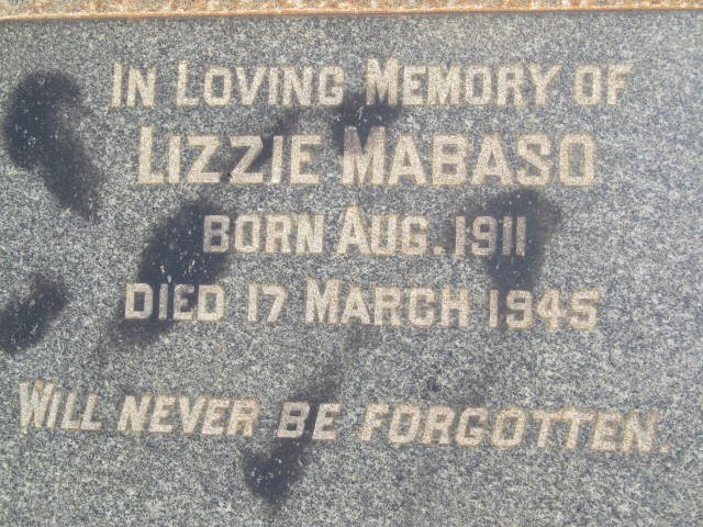 MABASO Lizzie 1911-1945