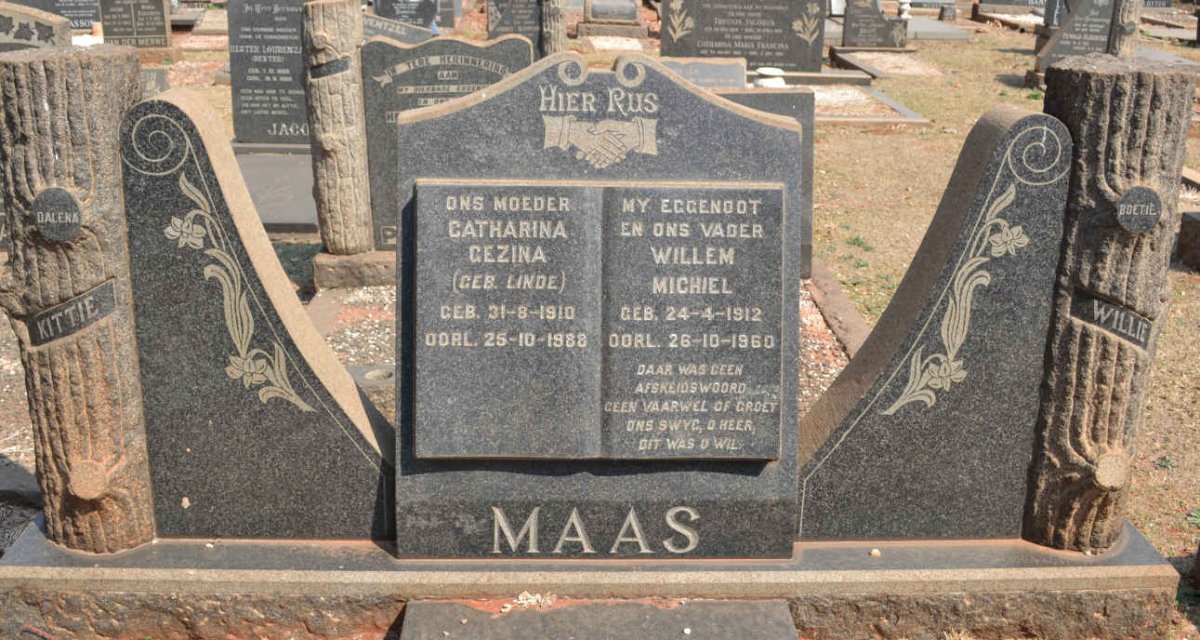 MAAS Willem Michiel 1912-1960 &amp; Catharina Gezina LINDE 1910-1988