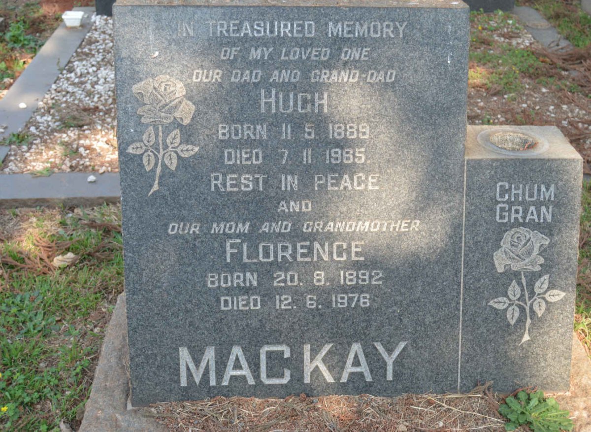 MacKAY Hugh 1889-1985 &amp; Florence 1892-1976