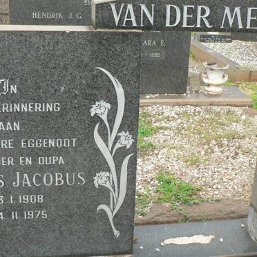MERWE Andries Jacobus, van der 1908-1975 &amp; Elsie Susanna 1914-2005