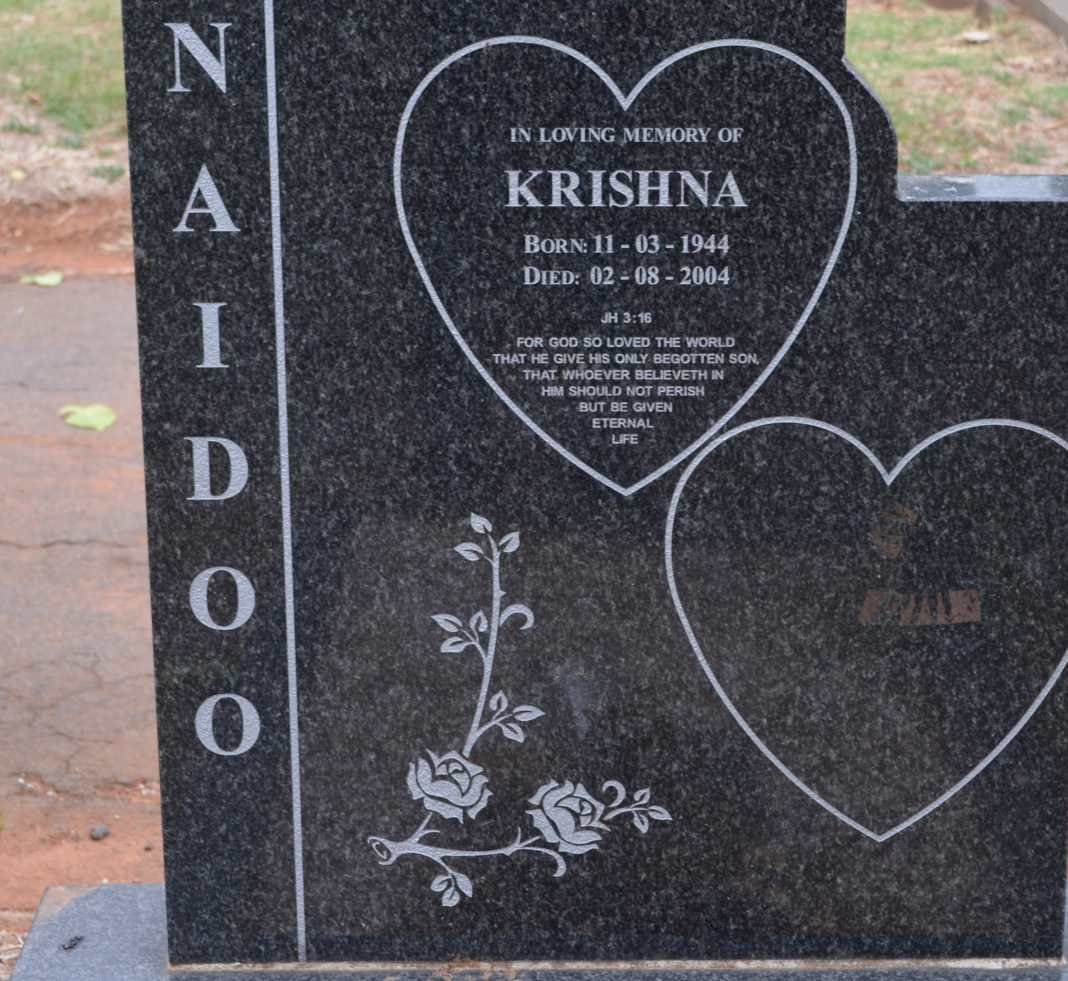 NAIDOO Krishna 1944-2004