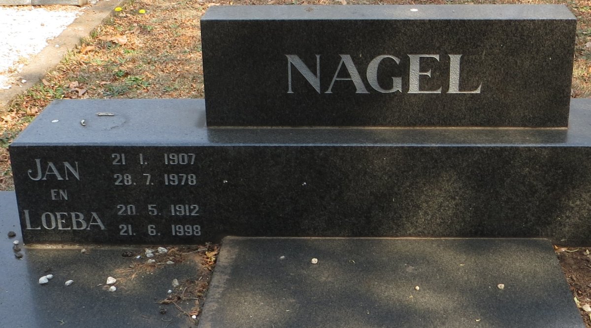 NAGEL Jan 1907-1978 &amp; Loeba 1912-1998