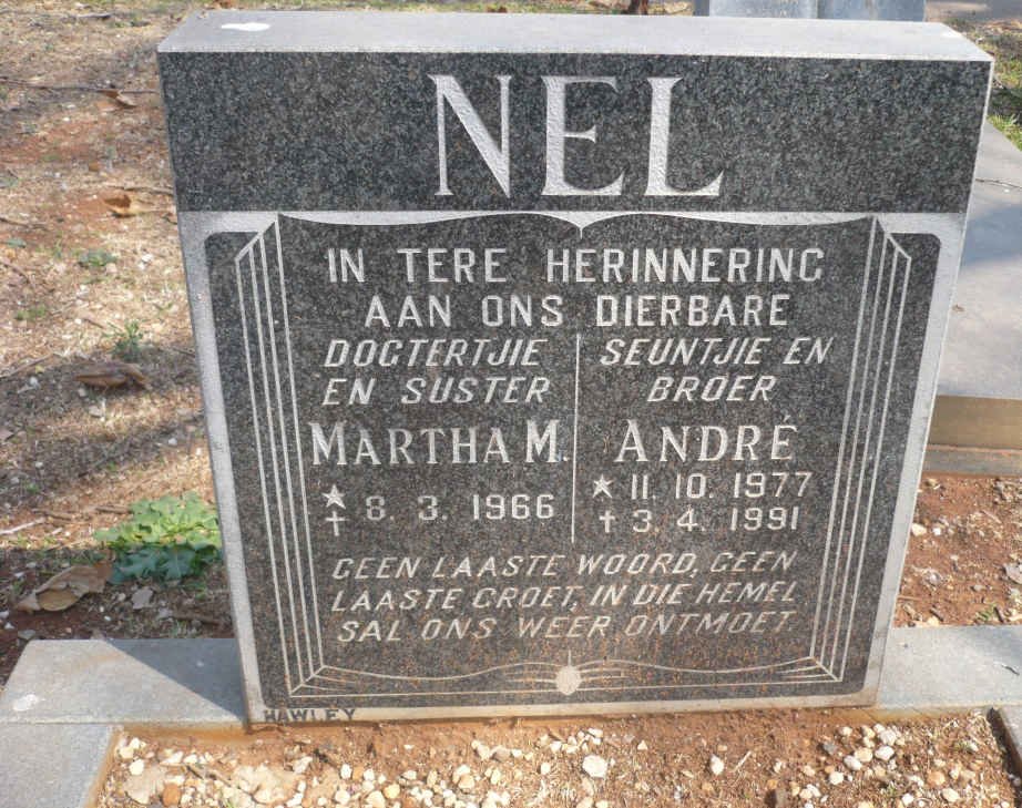 NEL Martha M. 1966-1966 :: NEL André 1977-1991