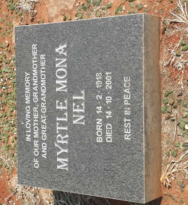NEL Myrtle Mona 1918-2001