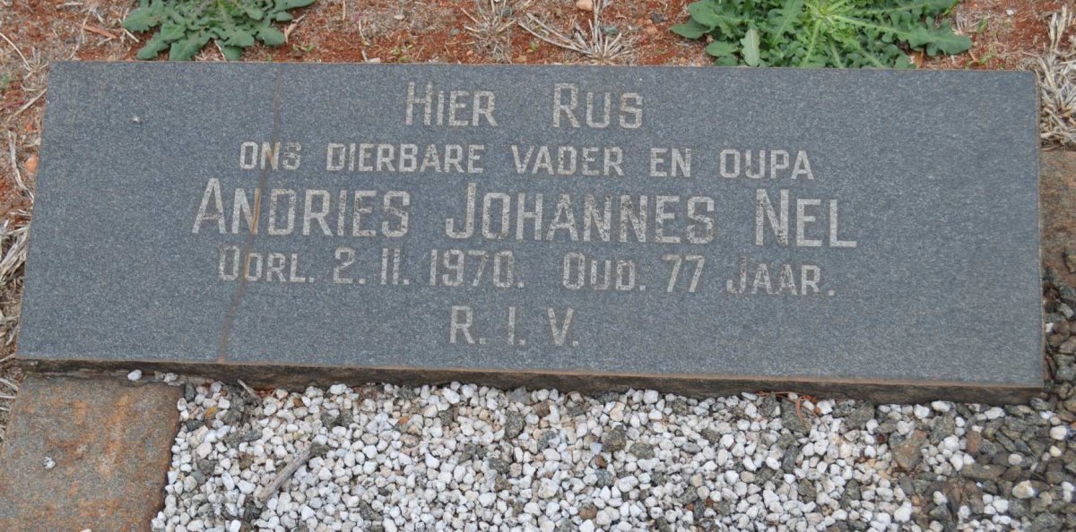 NEL Andries Johannes -1970