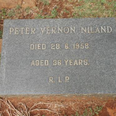 NILAND Peter Vernon -1958