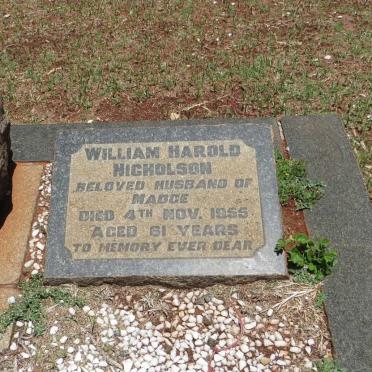 NICHOLSON William Harold -1955