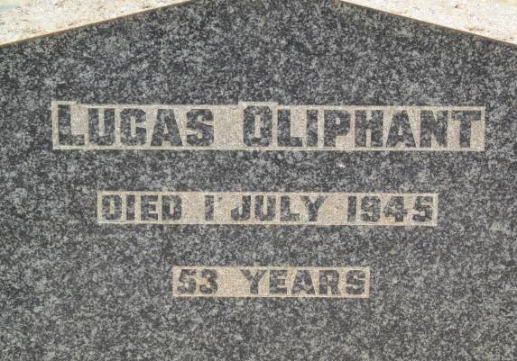 OLIPHANT Lucas -1945