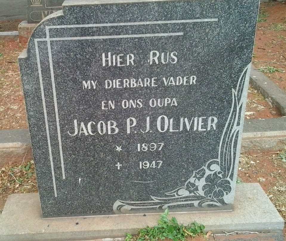 OLIVIER Jacob P.J. 1897-1947