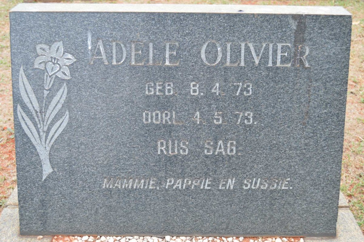 OLIVIER Adele 1973-1973