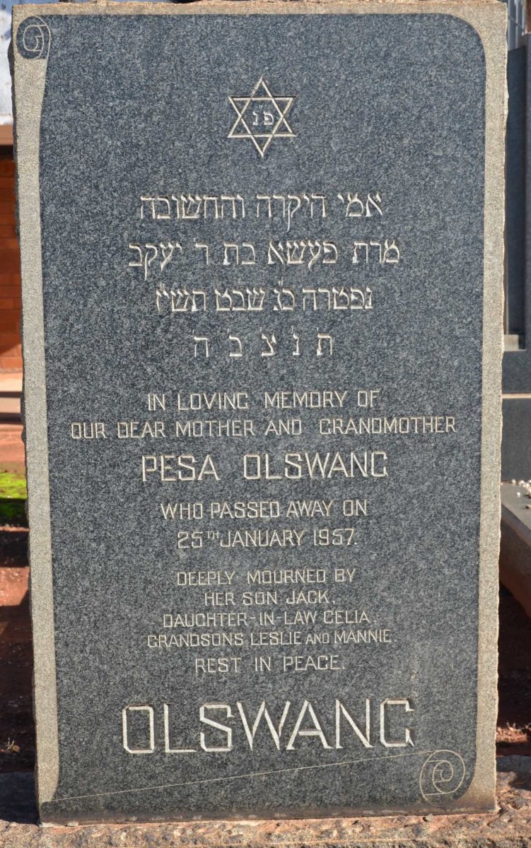 OLSWANG Pesa -1957