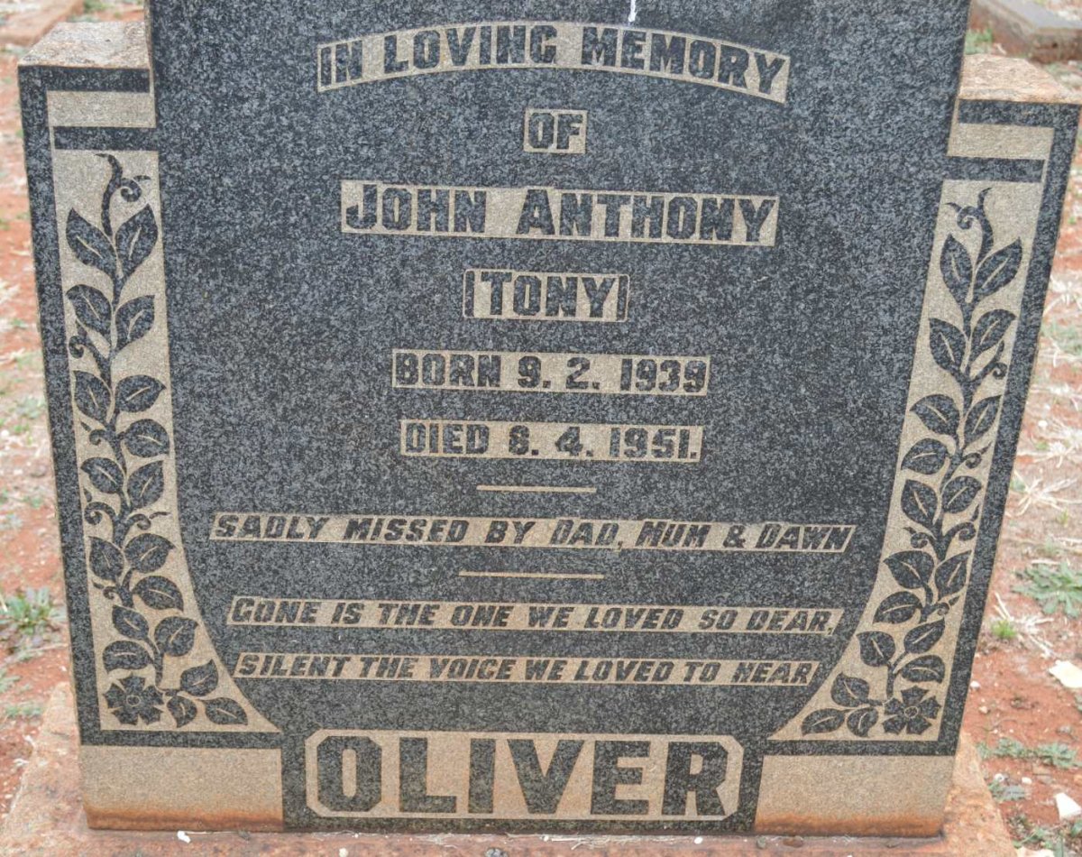 OLIVER John Anthony 1939-1951