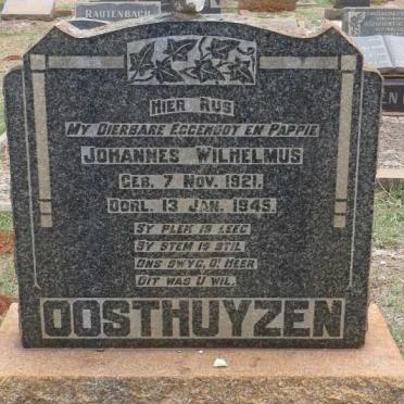 OOSTHUYZEN Johannes Wilhelmus 1921-1945