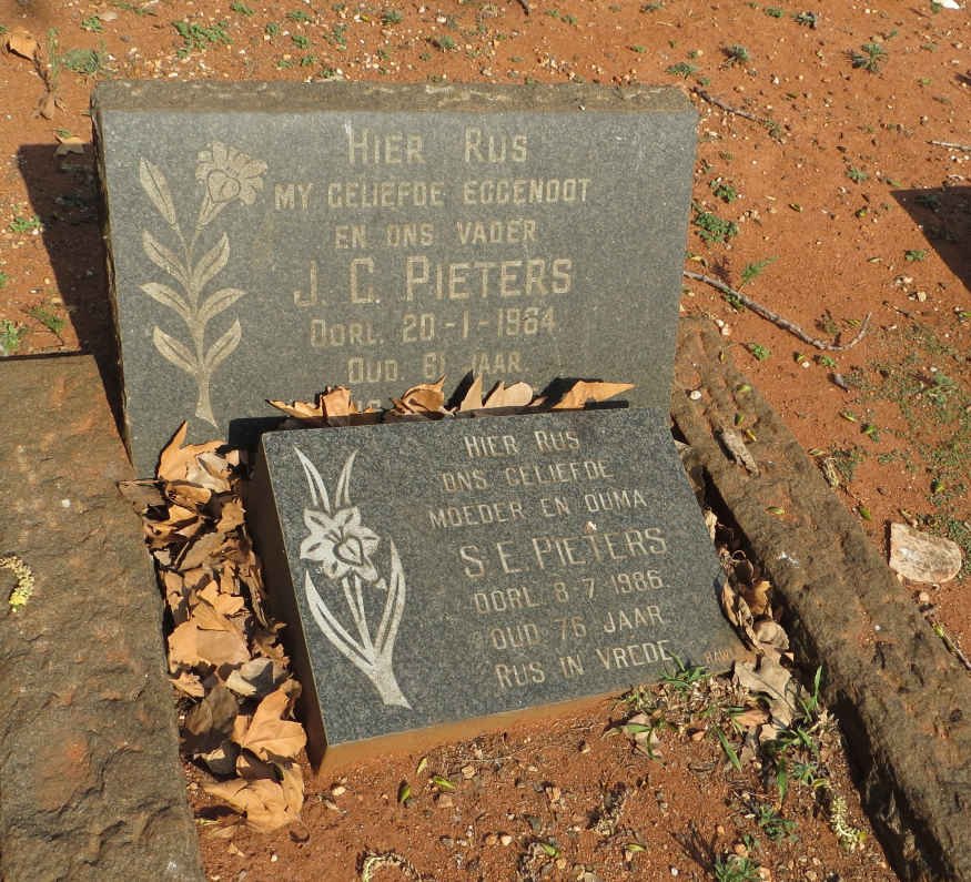 PIETERS J.C. -1964 &amp; S.E. -1986