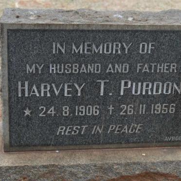 PURDON Harvey T. 1906-1956