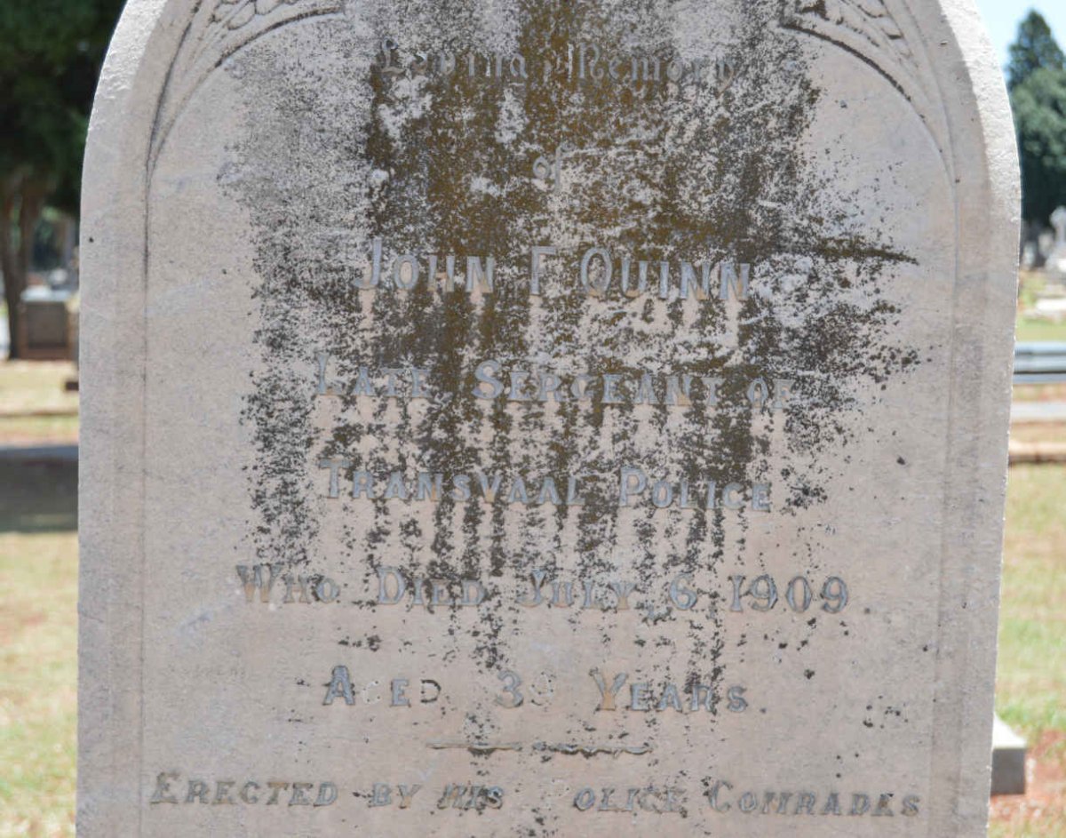 QUINN John F. -1909