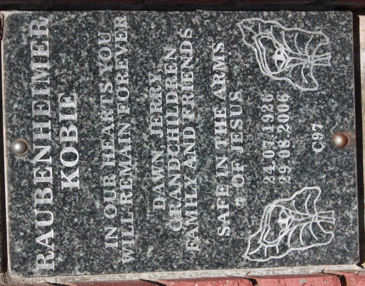 RAUBENHEIMER Kobie 1926-2006
