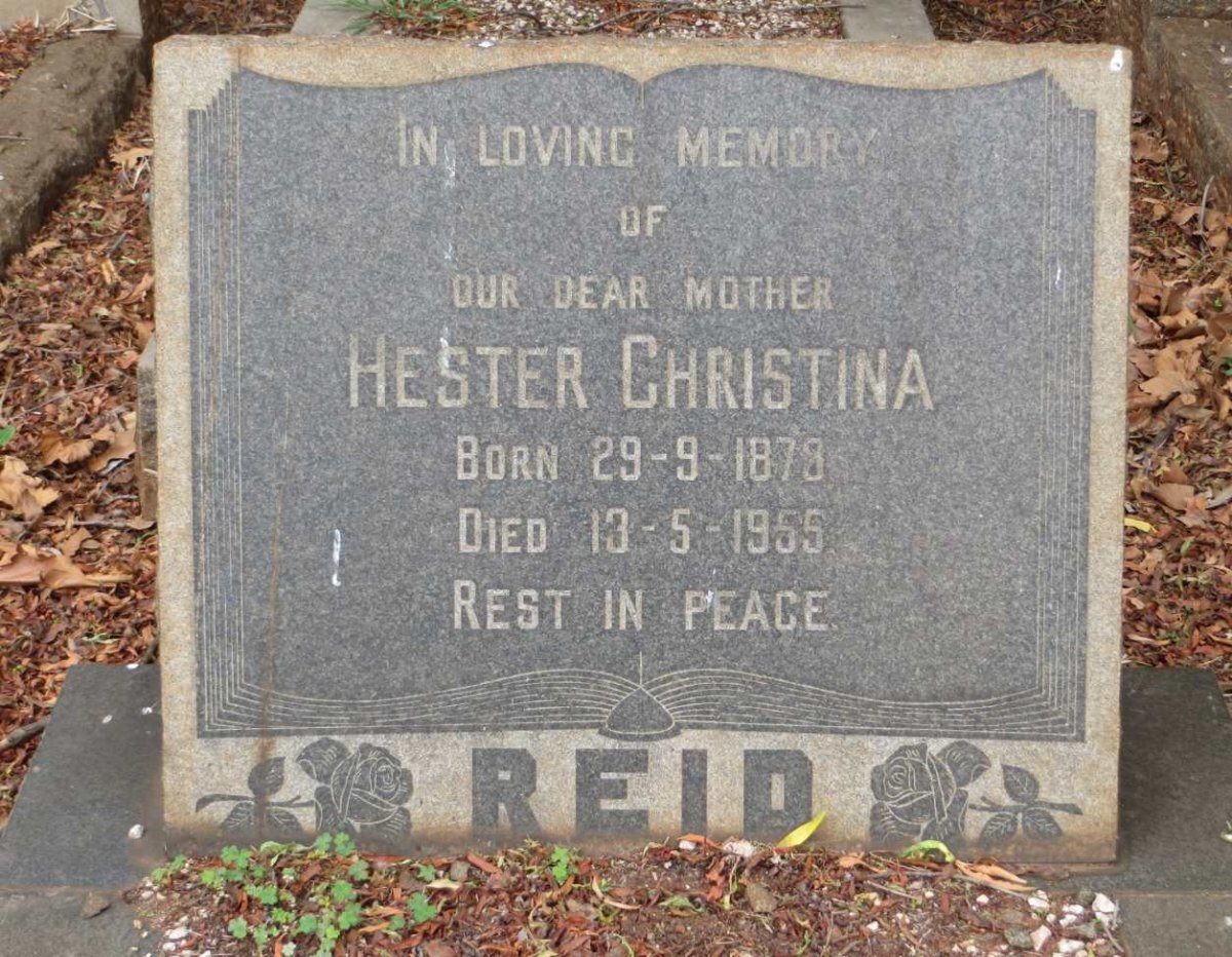 REID Hester Christina 187?-1955