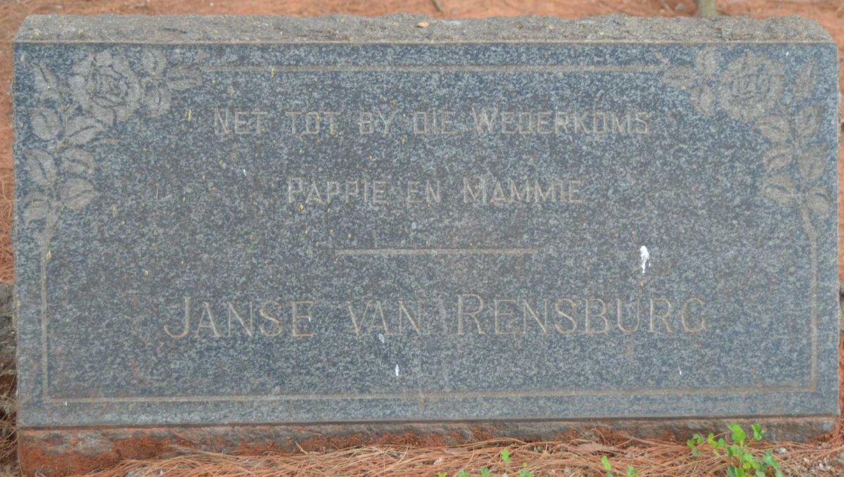 RENSBURG, Janse van ? &amp; ?