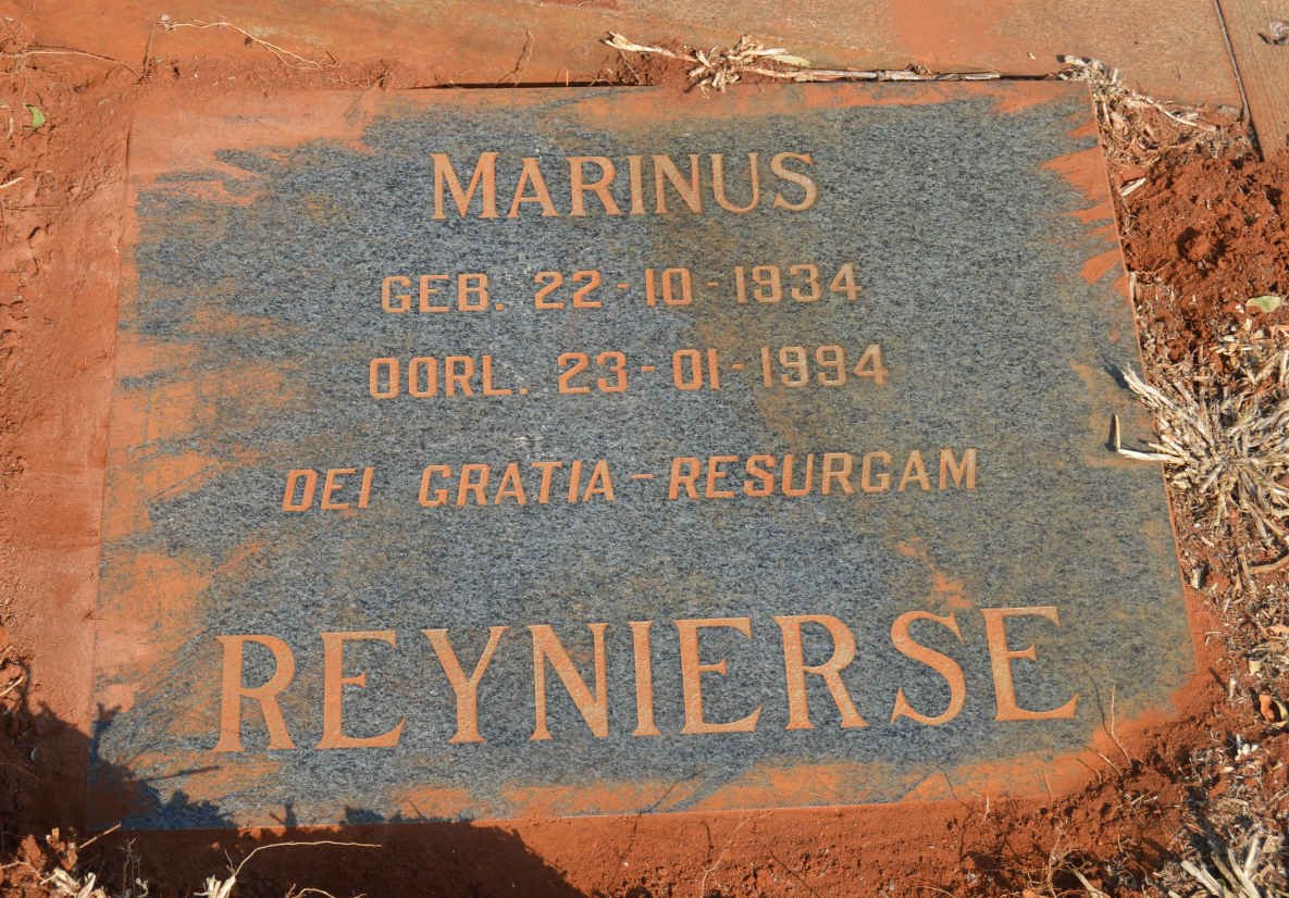 REYNIERSE Marinus 1934-1994