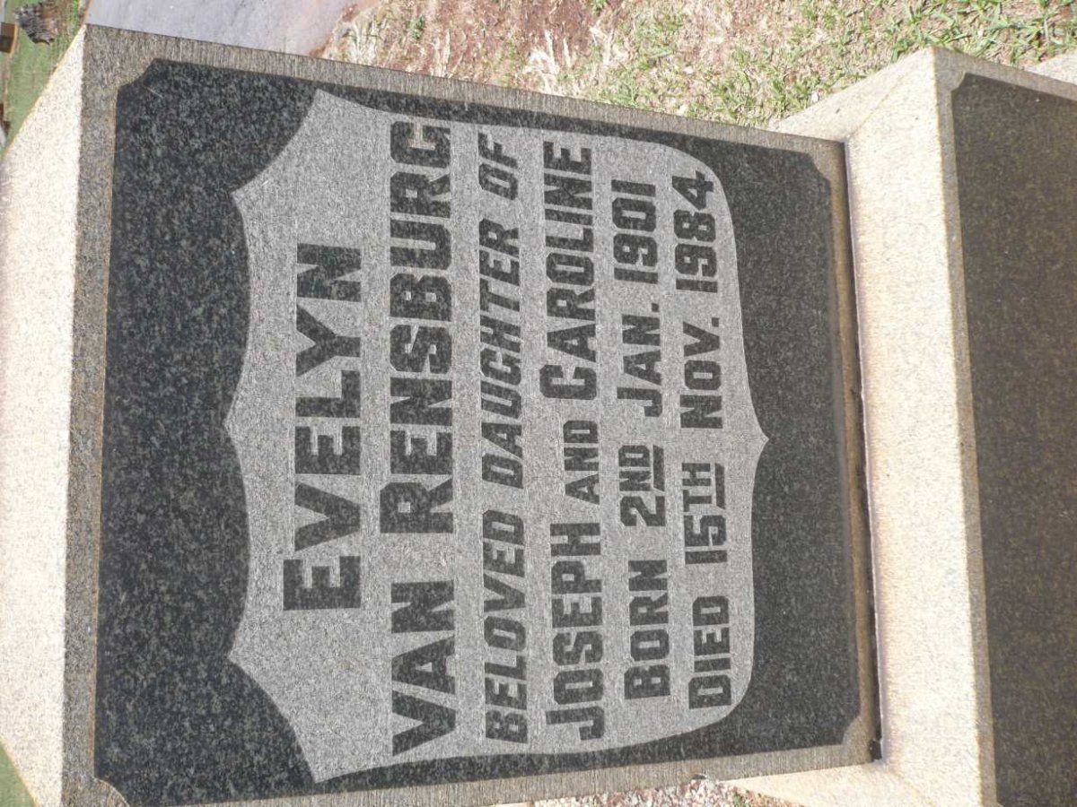 RENSBURG Evelyn, van 1901-1984