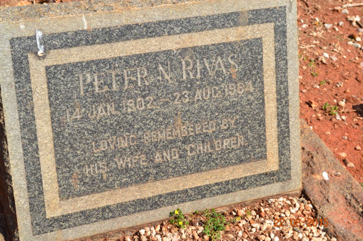 RIVAS Peter N. 1902-1964
