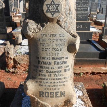 ROSEN Hyman -1938