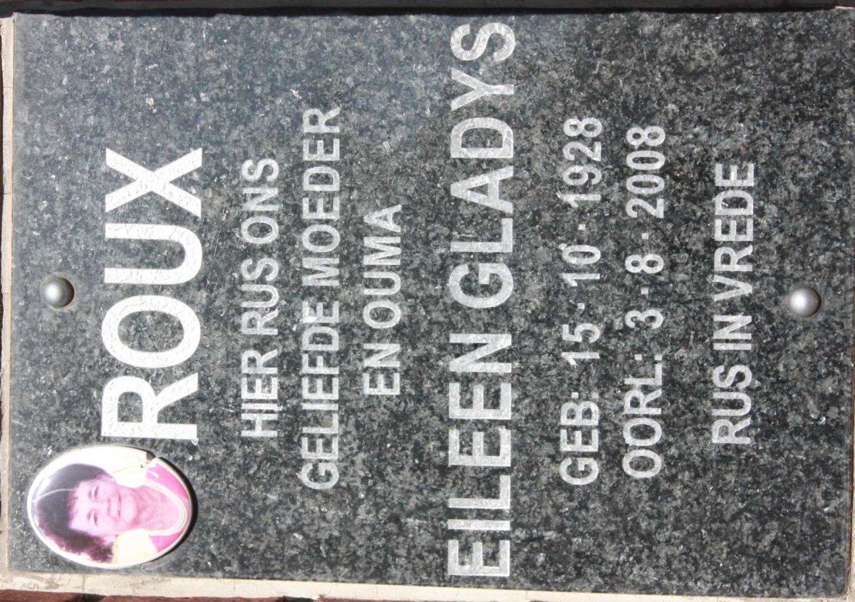 ROUX Eileen Gladys 1928-2008