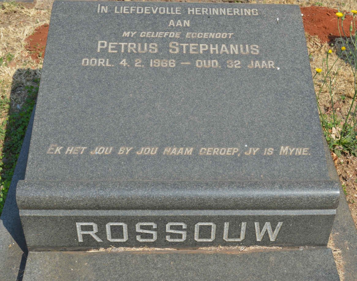 ROSSOUW Petrus Stephanus -1966