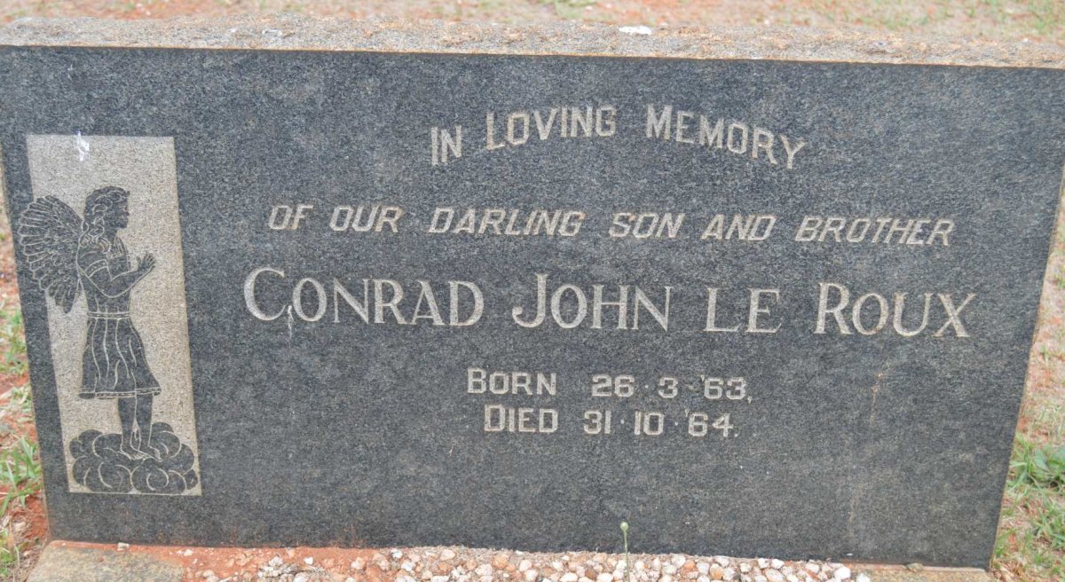 ROUX Conrad John, le 1963-1964