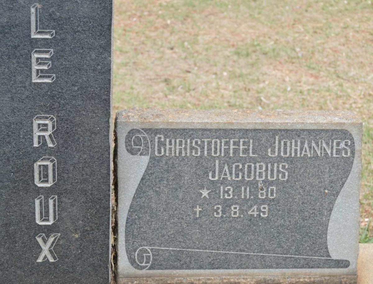 ROUX Christoffel Johannes Jacobus, le 1880-1949